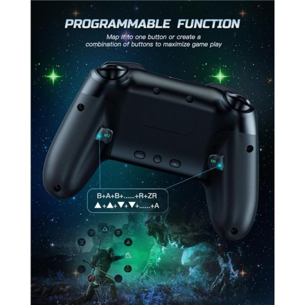 Switch Controller Compatible, 1000mAh Programmable Wireless Pro Controller - Picture 4 of 6